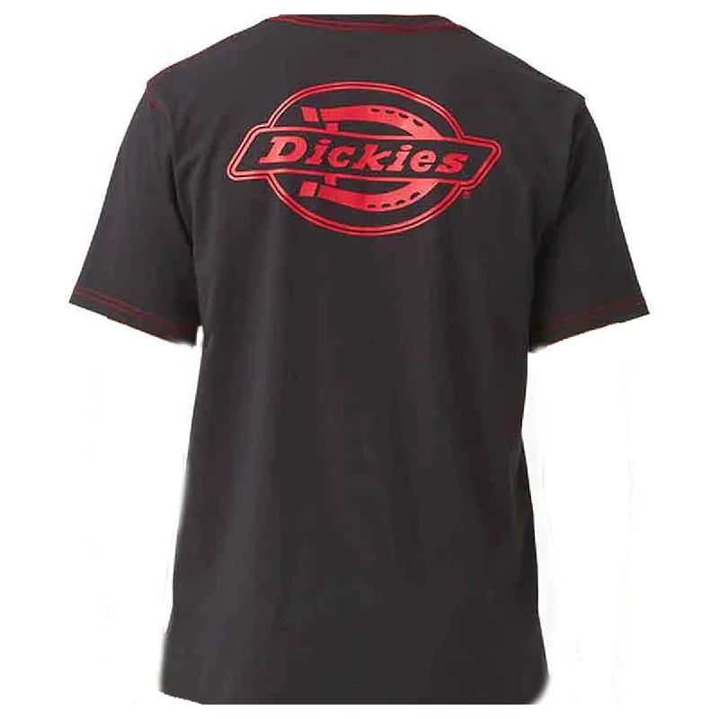 Fishing T-ShirtsDickies Skateboarding Back Logo Graphic T-Shirt - Black/Red