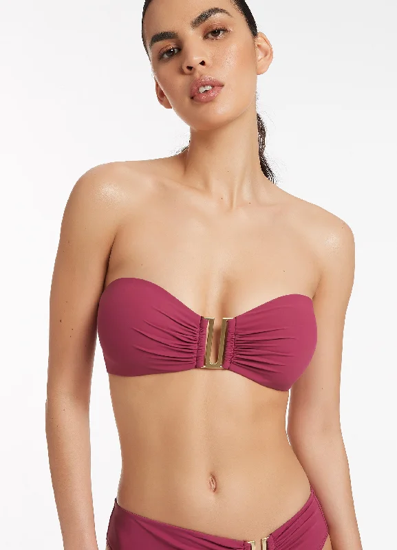 SwimhalterJetset Bandeau Bikini Top - Orchid