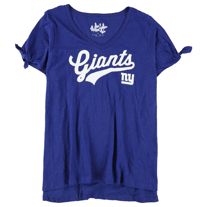 Hemp T-ShirtsTouch Womens New York Giants Graphic T-Shirt, Blue, 1X