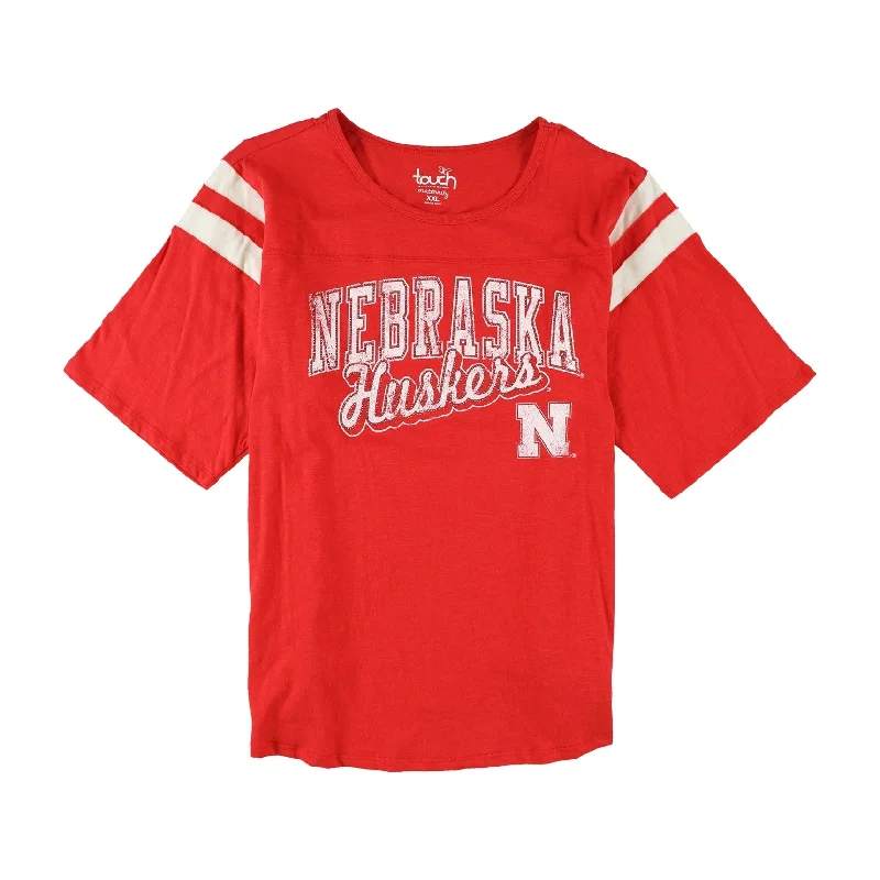 Fitted T-ShirtsTouch Womens Nebraska Huskers Embellished T-Shirt, Red, XX-Large