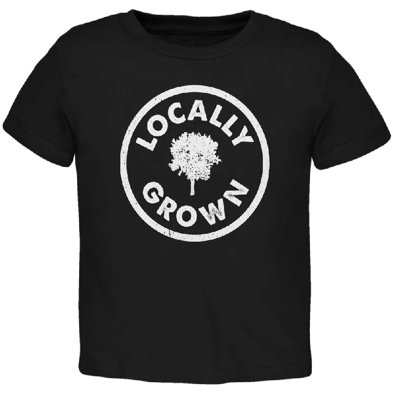 Polyester T-ShirtsEarth Day - Locally Grown Black Toddler T-Shirt