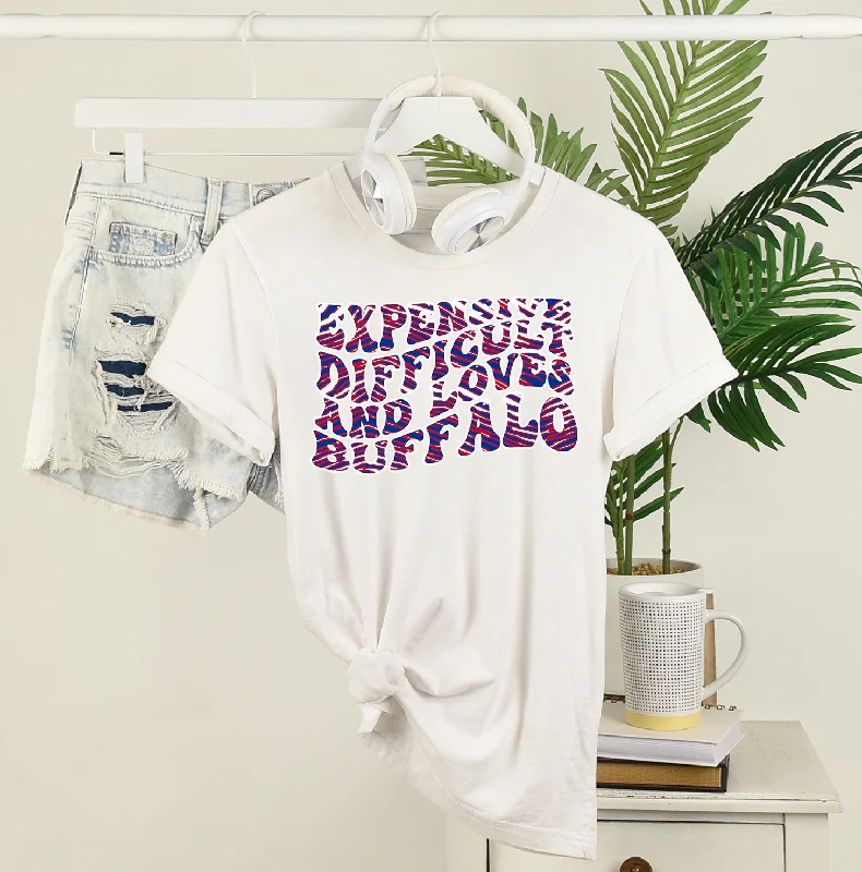 Beaded T-ShirtsExpensive Difficult and Loves Buffalo Unisex T-shirt