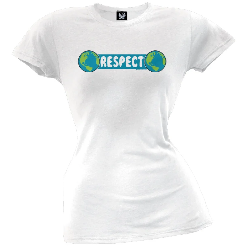 Lounge T-ShirtsEarth Day - Respect Earth Juniors T-Shirt