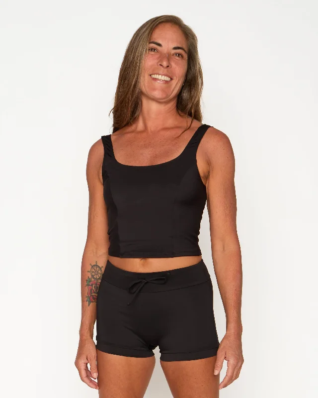 Maisie Swim Tank - Black