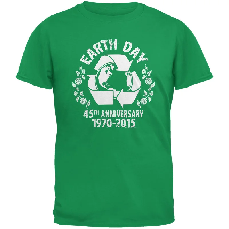 Cotton T-ShirtsEarth Day - 45th Anniversary Irish Green Adult T-Shirt