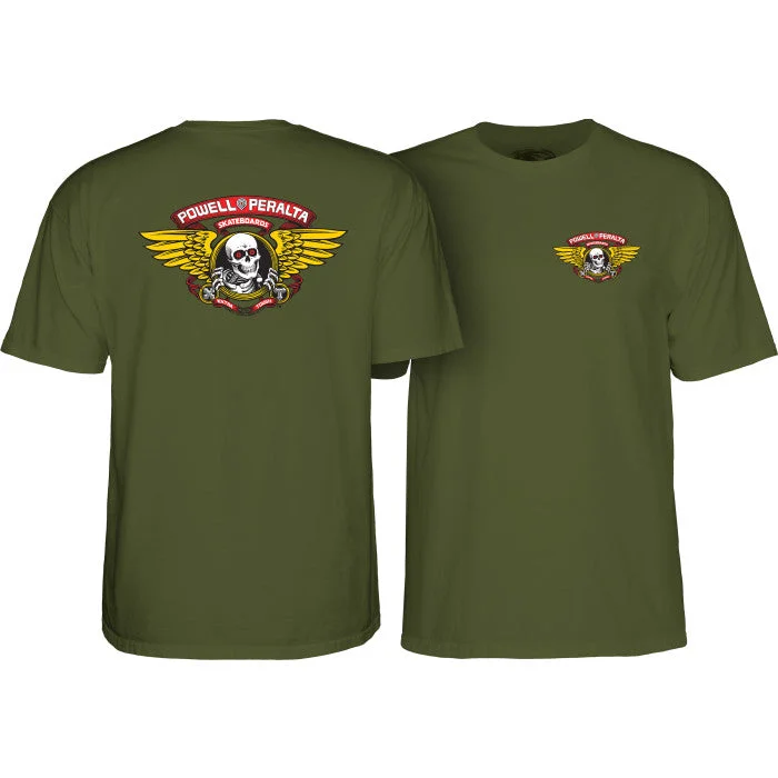 UV-Protection T-ShirtsPowell Peralta Winged Ripper T-shirt - Military Green