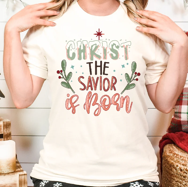 Tasseled T-ShirtsChrist The Savior Is Born Unisex T-shirt