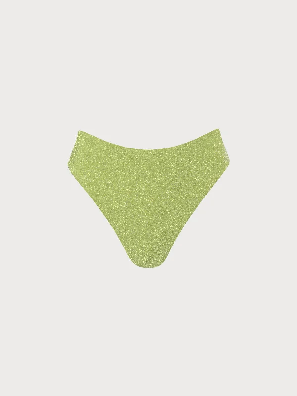 Light Green Lurex Bikini Bottom