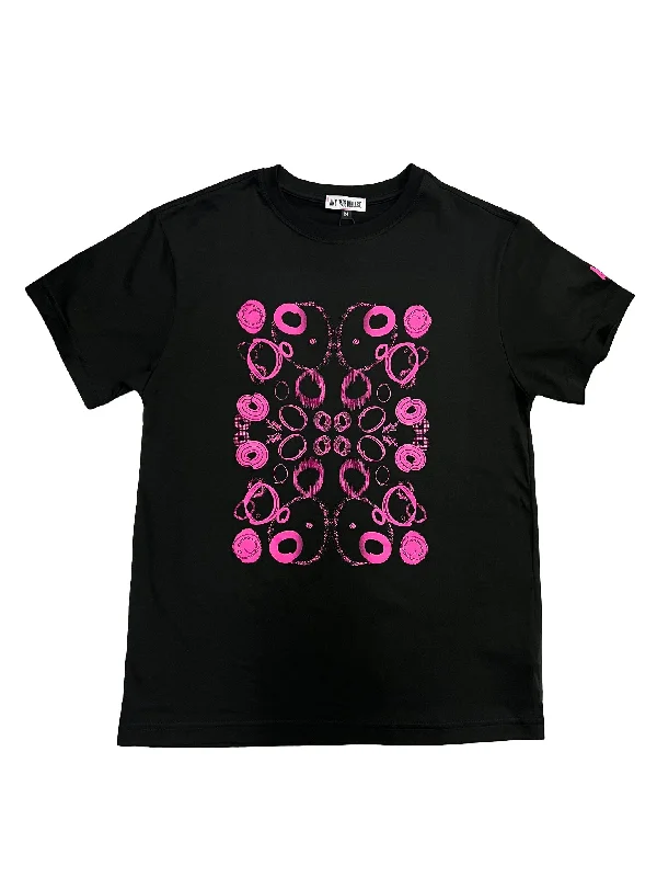 Scoop Neck T-ShirtsT-Shirt with Custom Print Graphic in Black Supima® Cotton