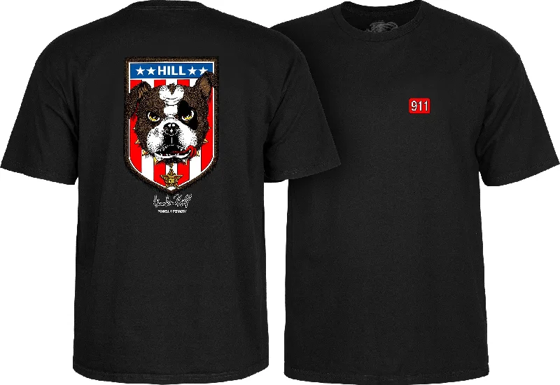 Quick-Dry T-ShirtsPowell Peralta Hill Bulldog T-shirt - Black