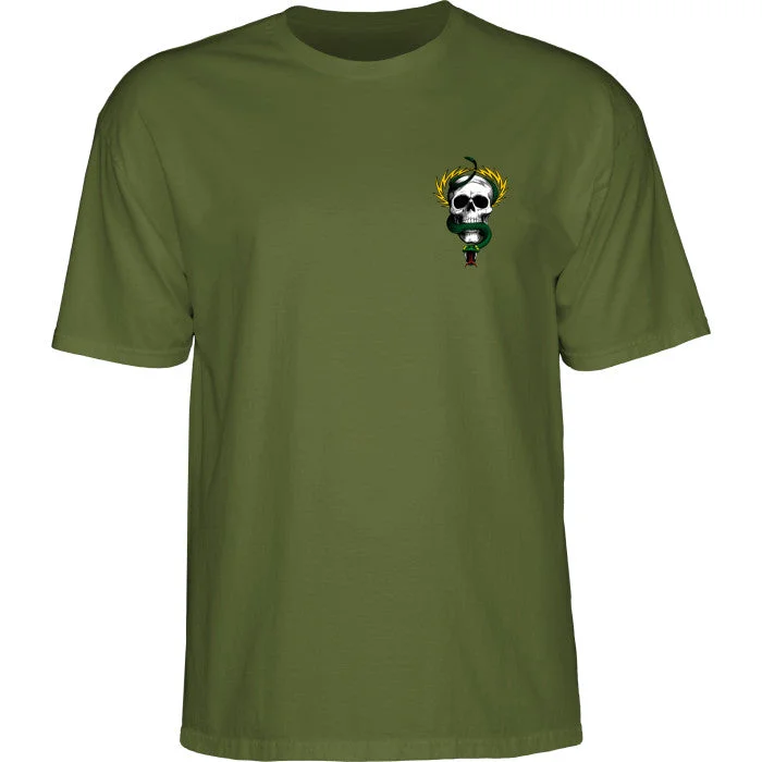 Athletic T-ShirtsPowell Peralta Mike McGill Skull & Snake T-shirt - Military Green