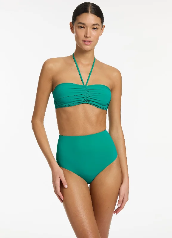 SwimflareJetset Underwire Bandeau Bikini Halter Top - Mineral