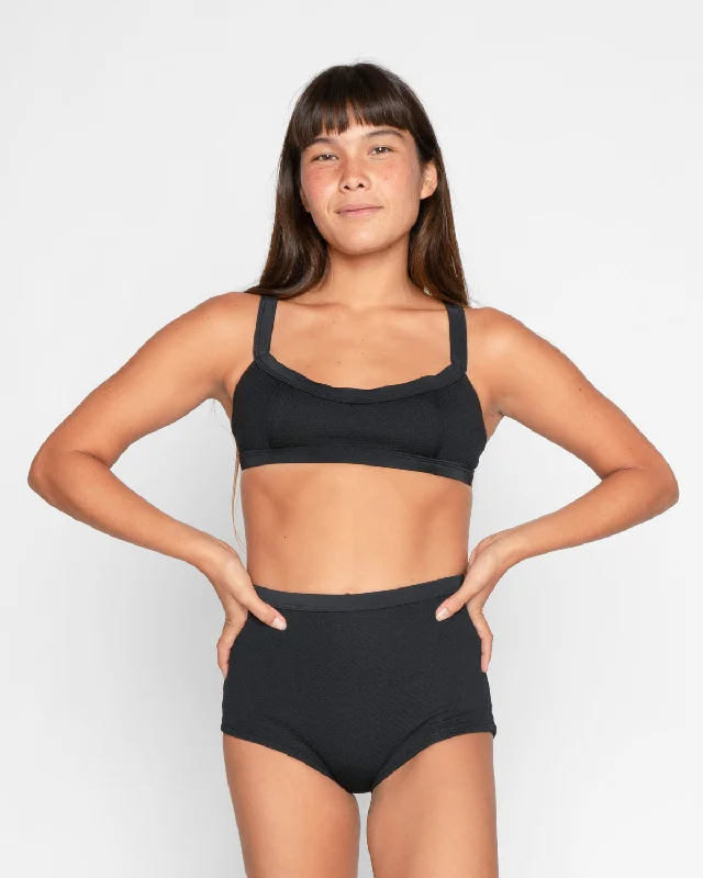 Flor Bikini Top - Jet