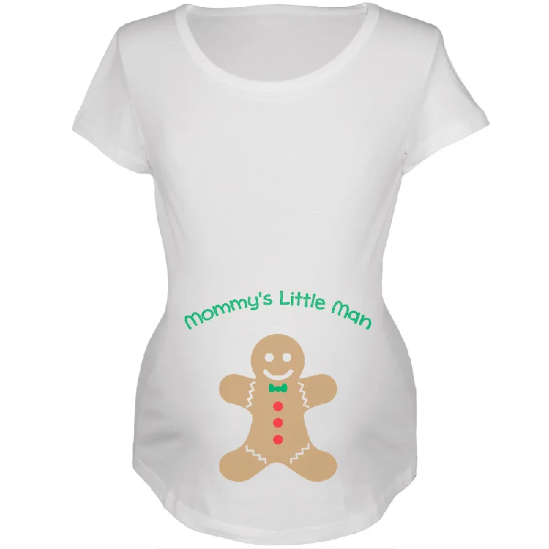 Designer T-ShirtsMommy's Little Man White Womens Soft Maternity T-Shirt