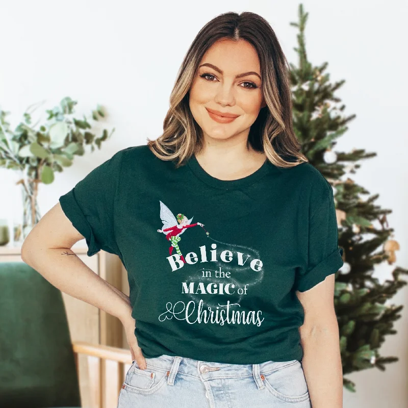 Ruffled T-ShirtsBelieve In The Magic Of Christmas Unisex T-shirt