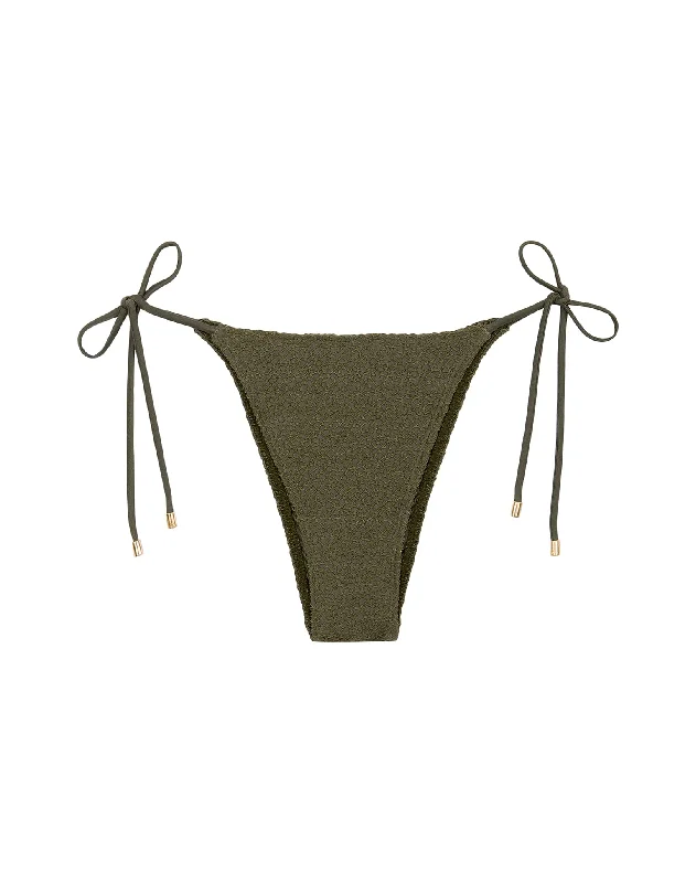 Mesh Tie Side Bottom - Evergreen