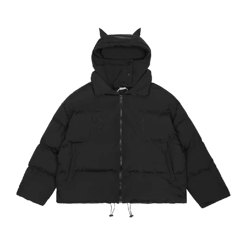 Layered SweatshirtsHigh Street Devil Puffer Hooded Coat