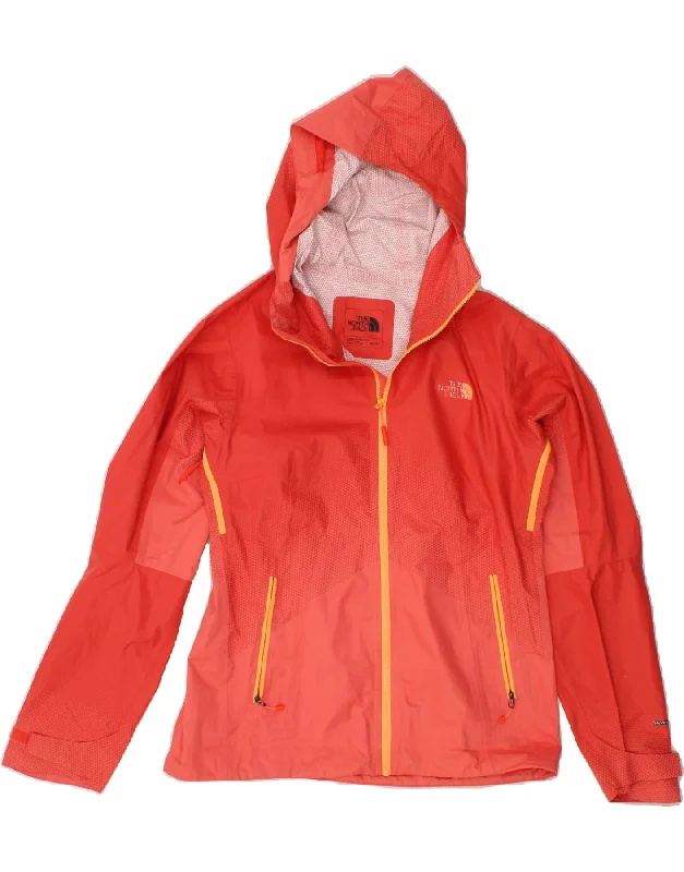 Recycled Fabric HoodiesTHE NORTH FACE Womens Hooded Rain Jacket UK 14 Medium Red