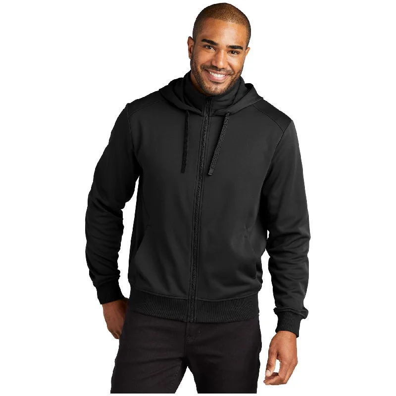 Wool Blend SweatshirtsPort Authority ®  Smooth Fleece Hooded Jacket F814 - Port Authority F814