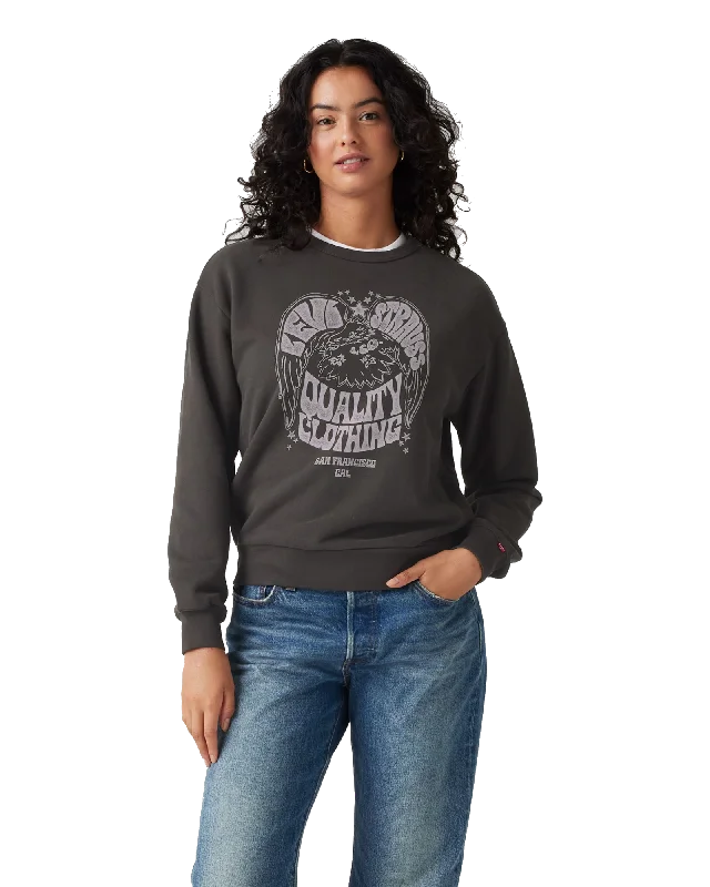 Running SweatshirtsGraphic Heritage Crewneck Sweatshirt in Eagle Pirate Black