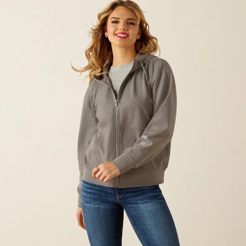 Velour SweatshirtsWomen's Ariat Breeze Full Zip Hoodie #10054492