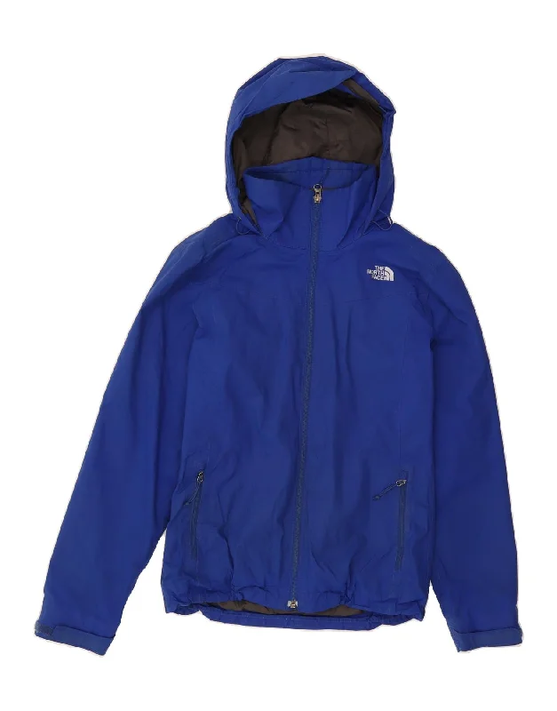 French Terry HoodiesTHE NORTH FACE Womens Hooded Rain Jacket UK 6 XS Blue Nylon