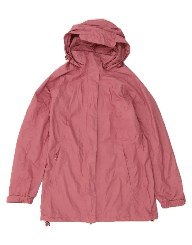 Beaded SweatshirtsMOUNTAIN WAREHOUSE Womens Hooded Raincoat UK 12 Medium Pink