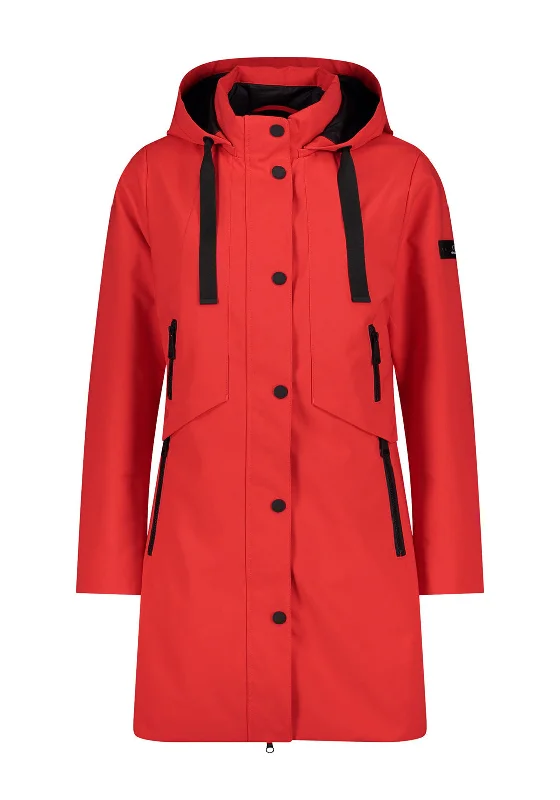 Windbreaker SweatshirtsBetty Barclay Water Repellent Hooded Coat, Red