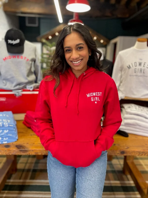 Logo HoodiesMidwest Girl Hoodie in Red