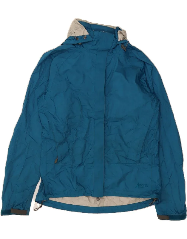 Performance HoodiesMOUNTAIN EQUIPMENT Womens Hooded Rain Jacket UK 38 Medium Blue Nylon