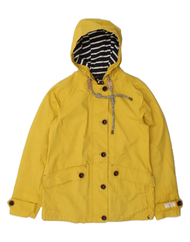 Embellished SweatshirtsJOULES Womens Hooded Windbreaker Jacket UK 6 XS Yellow Cotton