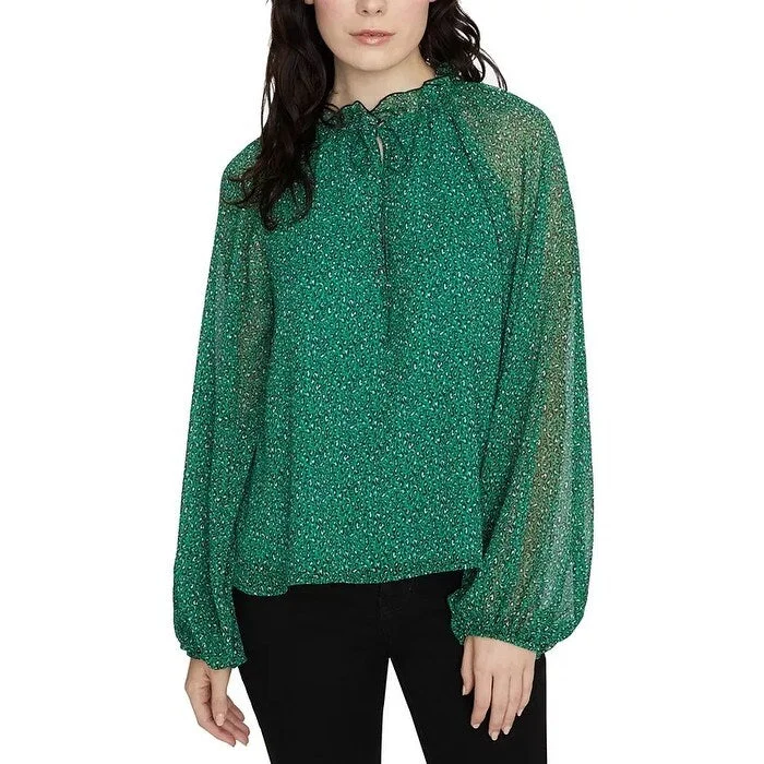 Sanctuary Women's Live It Up Volume Blouse Green Size MediumFishing Shirts