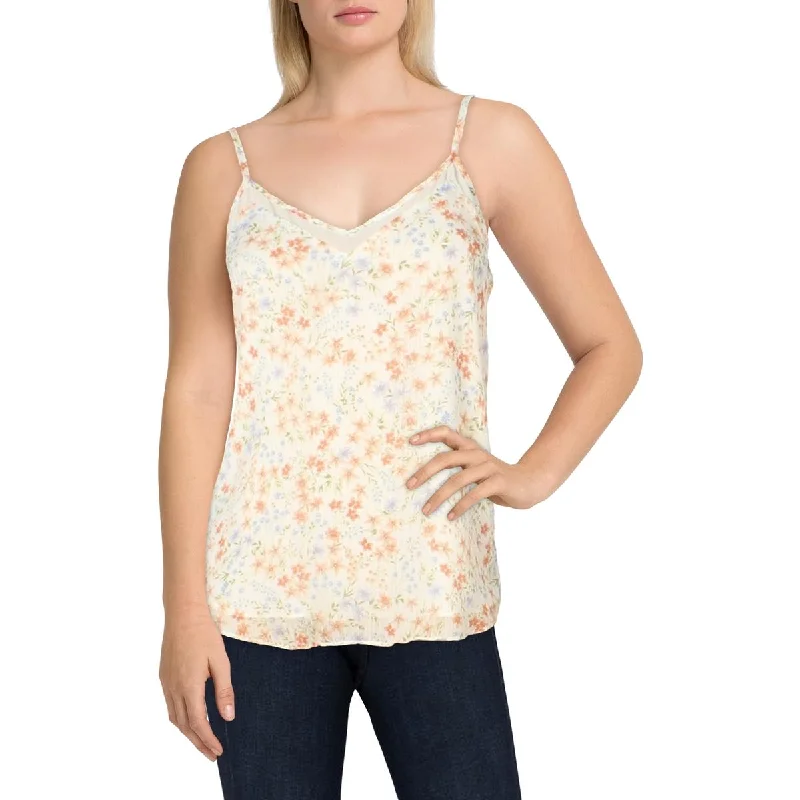 1.State Womens Chiffon Floral BlousePolyester Shirts