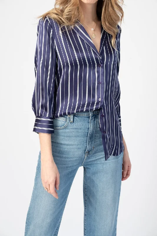 Aoki Blouse in PinstripeSports Team Shirts