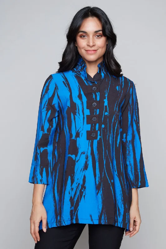 Claire Desjardins Breezy Wire Collar BlousePainted Shirts