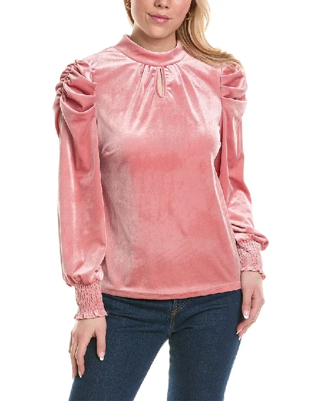 Colette Rose Velvet BlouseEmbellished Shirts