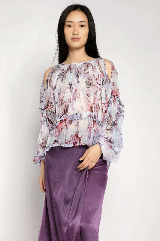 Jozefa Blouse in Lilas MultiOutdoor Shirts