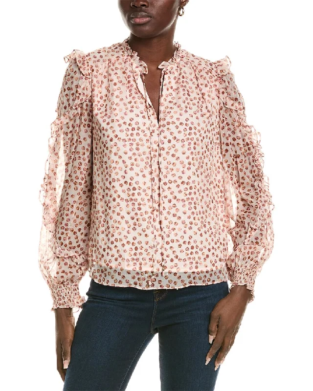 Marie Oliver Hadley Silk-Blend BlouseBranded Shirts