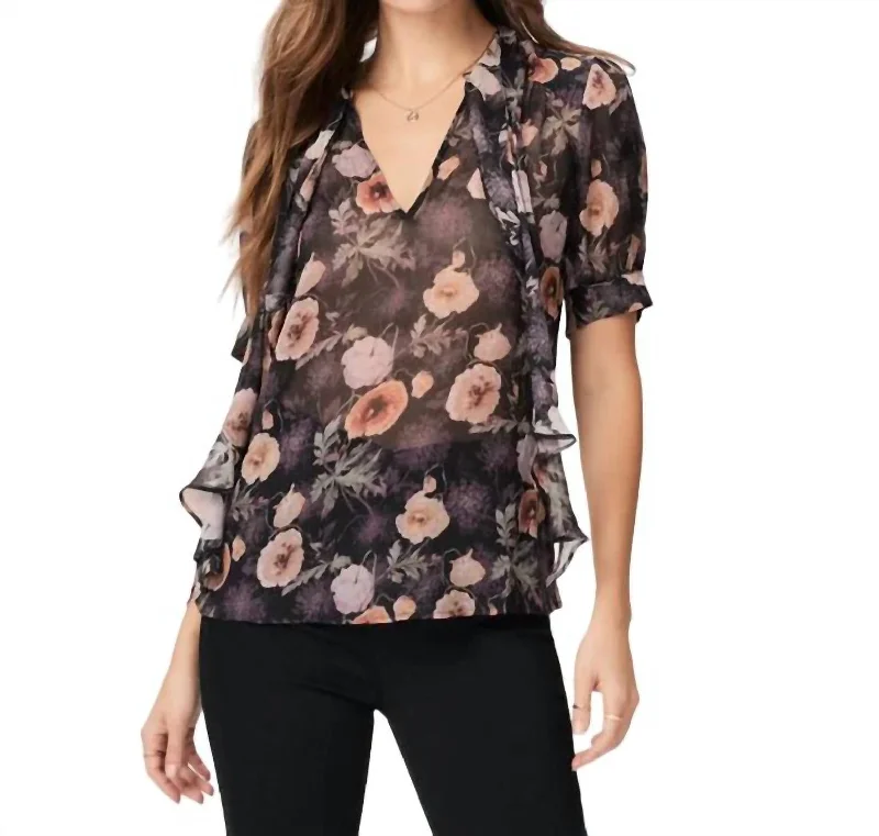 Tangi Blouse In Obsidian MultiHemp Shirts