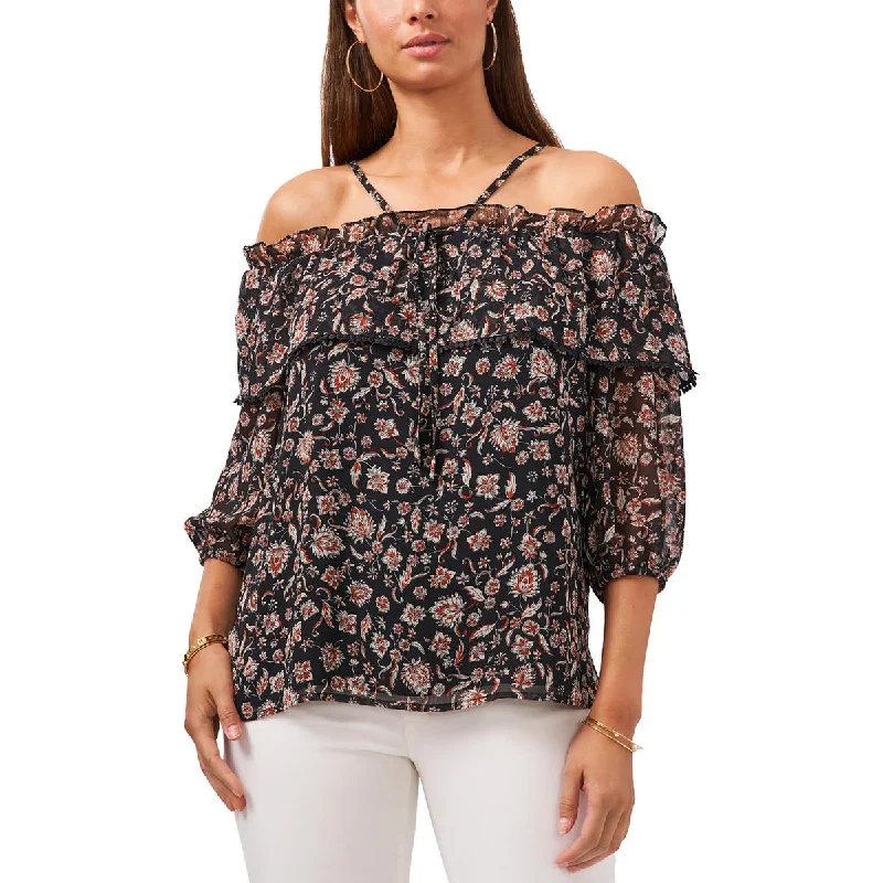 Womens Chiffon Floral BlouseDesigner Shirts