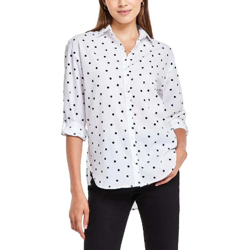 Waterproof performanceGloria Vanderbilt Womens Collar p Button-Down Top