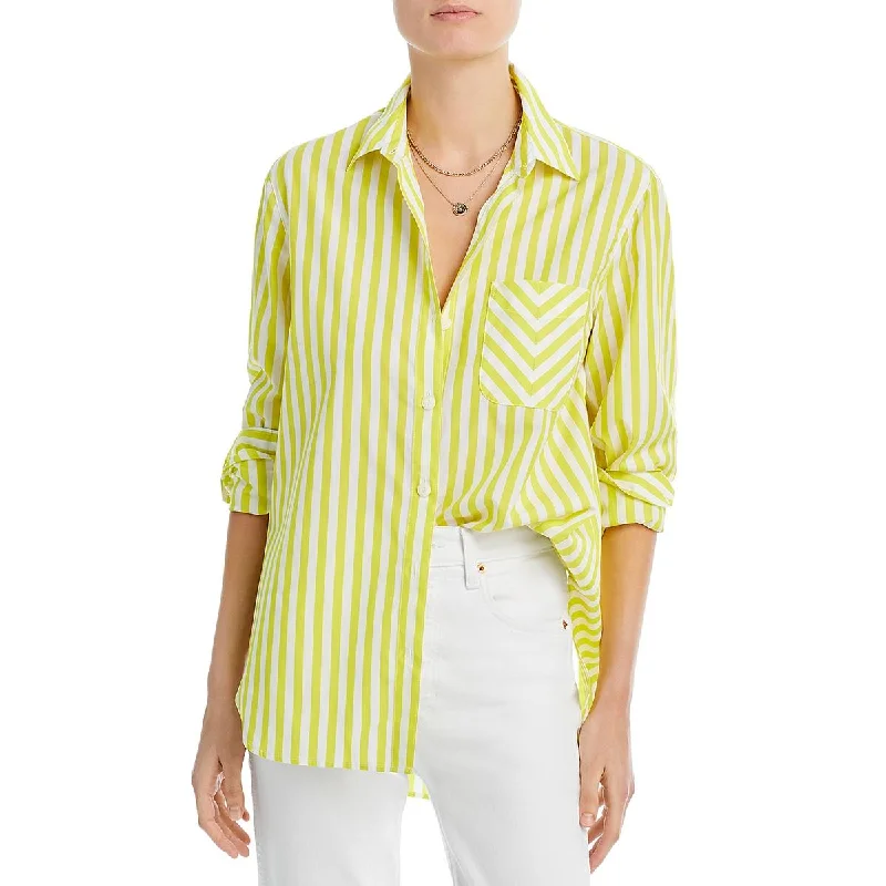 Waterproof Wind performanceRag & Bone Womens Maxine Cotton Striped Button-Down Top