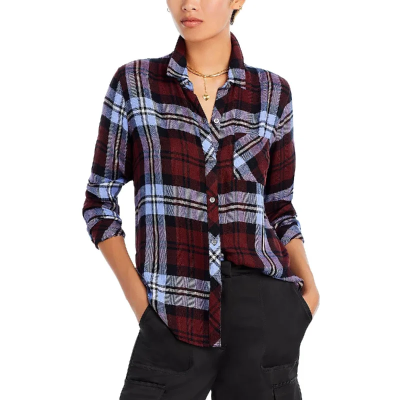 Breathable fabricRails Womens Hunter Plaid Button-Down Button-Down Top