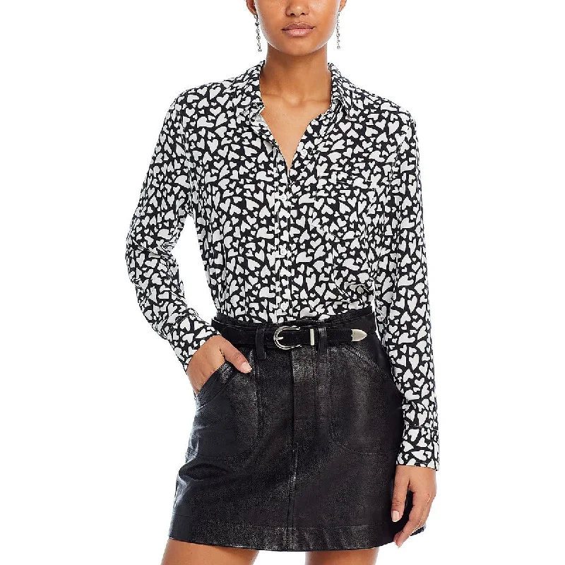 Hot pressing technologyRails Womens Printed Collar Button-Down Top