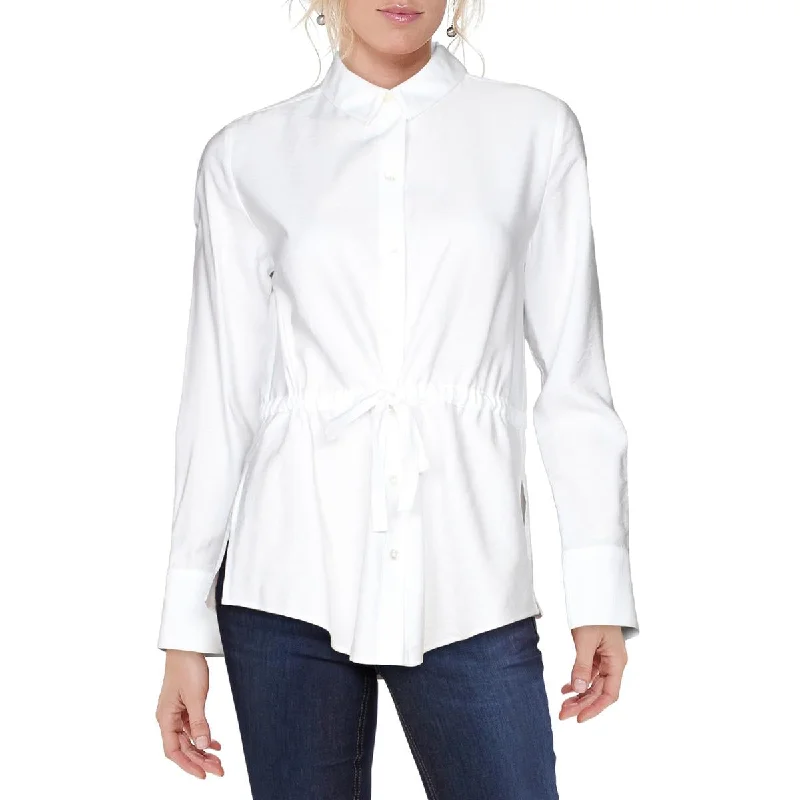 Down jacketTheory Womens Se Sheer Button-Down Top