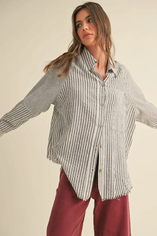 Down workwearAlix Striped Button Down