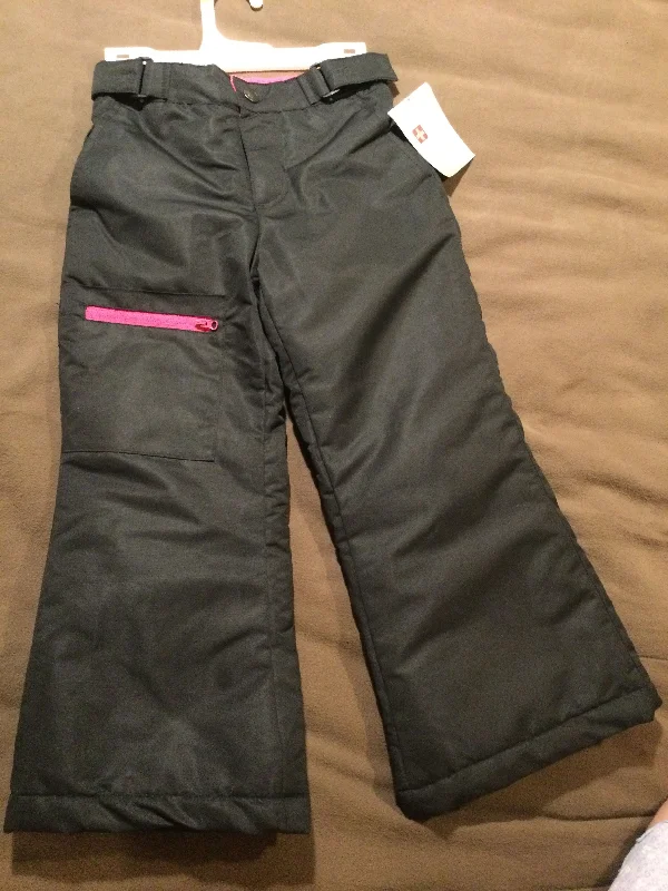 New with tag Swiss tech size xs 4-5 Black snow pants with pink lining adjustable waist 5T/5Field Jackets