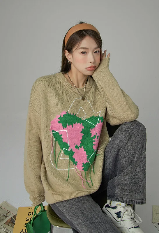 Winter Knit TopsThink About The Planet Knit Sweater