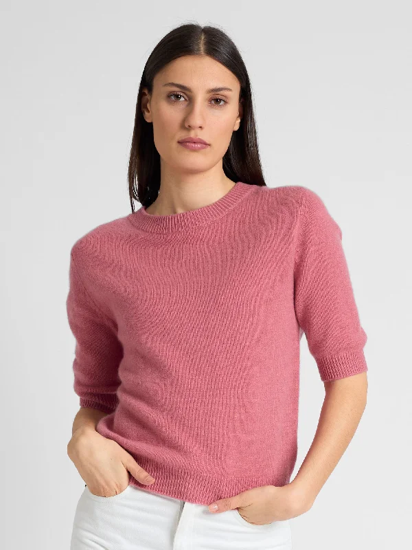 Formal Knit TopsCashmere sweater  "Aase" - pink berry