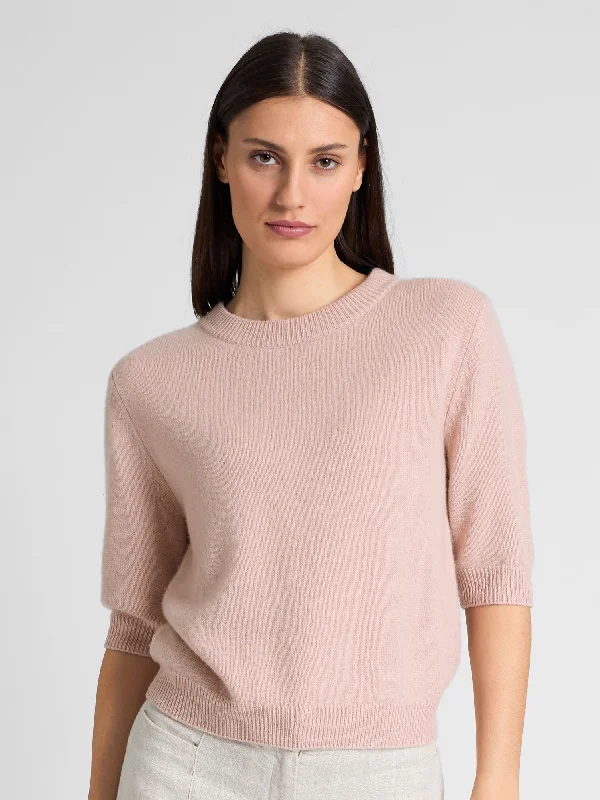 Casual Knit TopsCashmere sweater  "Aase" - rose glow